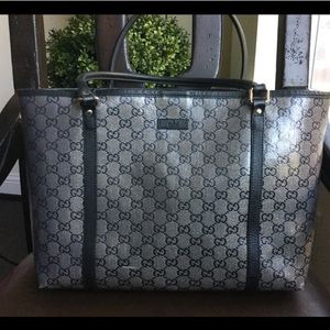 Authentic Xtr Large Gucci Tote (great diaper/book!